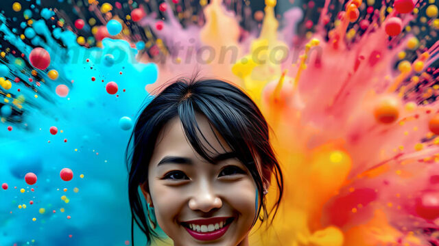 When paint attacks and makes people happy — it's Art! This AI-generated abstract art collection features beautiful, joyful ladies in vibrant swimsuits, covered in vivid body paint as colorful explosions erupt around them. Each image captures a moment of pure happiness — huge smiles, paint bombs bursting in mid-air, rainbow colors flying. Combining photorealistic skin texture with surreal abstract paint dynamics, these images are as joyful as they are stunning. Created using AI, edited in Photoshop, by © Jeff Dupler | Art by Innovation | https://www.artbyinnovation.com