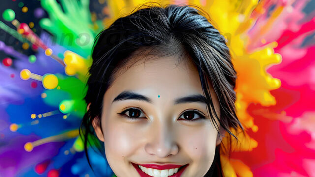 When paint attacks and makes people happy — it's Art! This AI-generated abstract art collection features beautiful, joyful ladies in vibrant swimsuits, covered in vivid body paint as colorful explosions erupt around them. Each image captures a moment of pure happiness — huge smiles, paint bombs bursting in mid-air, rainbow colors flying. Combining photorealistic skin texture with surreal abstract paint dynamics, these images are as joyful as they are stunning. Created using AI, edited in Photoshop, by © Jeff Dupler | Art by Innovation | https://www.artbyinnovation.com
