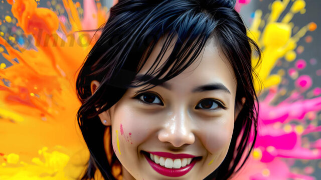 When paint attacks and makes people happy — it's Art! This AI-generated abstract art collection features beautiful, joyful ladies in vibrant swimsuits, covered in vivid body paint as colorful explosions erupt around them. Each image captures a moment of pure happiness — huge smiles, paint bombs bursting in mid-air, rainbow colors flying. Combining photorealistic skin texture with surreal abstract paint dynamics, these images are as joyful as they are stunning. Created using AI, edited in Photoshop, by © Jeff Dupler | Art by Innovation | https://www.artbyinnovation.com