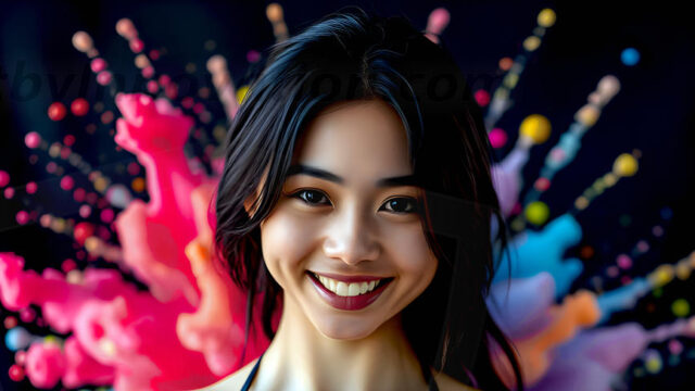 When paint attacks and makes people happy — it's Art! This AI-generated abstract art collection features beautiful, joyful ladies in vibrant swimsuits, covered in vivid body paint as colorful explosions erupt around them. Each image captures a moment of pure happiness — huge smiles, paint bombs bursting in mid-air, rainbow colors flying. Combining photorealistic skin texture with surreal abstract paint dynamics, these images are as joyful as they are stunning. Created using AI, edited in Photoshop, by © Jeff Dupler | Art by Innovation | https://www.artbyinnovation.com
