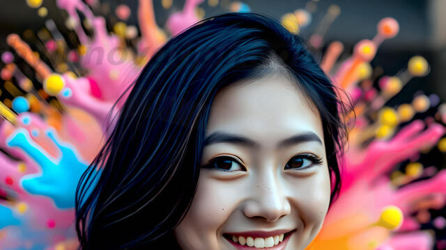 When paint attacks and makes people happy — it's Art! This AI-generated abstract art collection features beautiful, joyful ladies in vibrant swimsuits, covered in vivid body paint as colorful explosions erupt around them. Each image captures a moment of pure happiness — huge smiles, paint bombs bursting in mid-air, rainbow colors flying. Combining photorealistic skin texture with surreal abstract paint dynamics, these images are as joyful as they are stunning. Created using AI, edited in Photoshop, by © Jeff Dupler | Art by Innovation | https://www.artbyinnovation.com