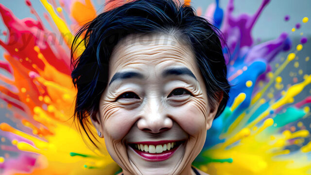 When paint attacks and makes people happy — it's Art! This AI-generated abstract art collection features beautiful, joyful ladies in vibrant swimsuits, covered in vivid body paint as colorful explosions erupt around them. Each image captures a moment of pure happiness — huge smiles, paint bombs bursting in mid-air, rainbow colors flying. Combining photorealistic skin texture with surreal abstract paint dynamics, these images are as joyful as they are stunning. Created using AI, edited in Photoshop, by © Jeff Dupler | Art by Innovation | https://www.artbyinnovation.com