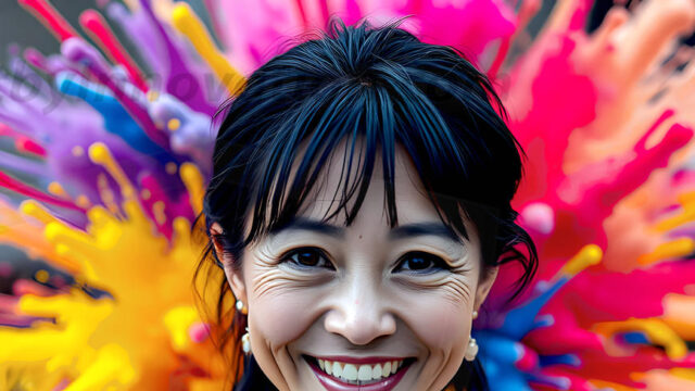 When paint attacks and makes people happy — it's Art! This AI-generated abstract art collection features beautiful, joyful ladies in vibrant swimsuits, covered in vivid body paint as colorful explosions erupt around them. Each image captures a moment of pure happiness — huge smiles, paint bombs bursting in mid-air, rainbow colors flying. Combining photorealistic skin texture with surreal abstract paint dynamics, these images are as joyful as they are stunning. Created using AI, edited in Photoshop, by © Jeff Dupler | Art by Innovation | https://www.artbyinnovation.com