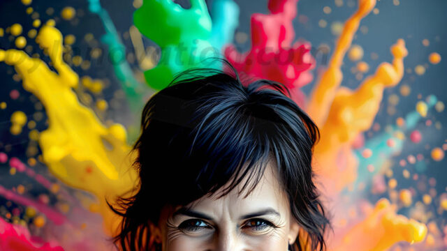 When paint attacks and makes people happy — it's Art! This AI-generated abstract art collection features beautiful, joyful ladies in vibrant swimsuits, covered in vivid body paint as colorful explosions erupt around them. Each image captures a moment of pure happiness — huge smiles, paint bombs bursting in mid-air, rainbow colors flying. Combining photorealistic skin texture with surreal abstract paint dynamics, these images are as joyful as they are stunning. Created using AI, edited in Photoshop, by © Jeff Dupler | Art by Innovation | https://www.artbyinnovation.com