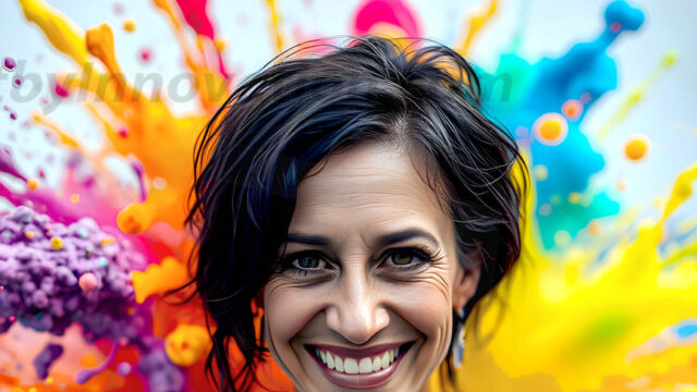 When paint attacks and makes people happy — it's Art! This AI-generated abstract art collection features beautiful, joyful ladies in vibrant swimsuits, covered in vivid body paint as colorful explosions erupt around them. Each image captures a moment of pure happiness — huge smiles, paint bombs bursting in mid-air, rainbow colors flying. Combining photorealistic skin texture with surreal abstract paint dynamics, these images are as joyful as they are stunning. Created using AI, edited in Photoshop, by © Jeff Dupler | Art by Innovation | https://www.artbyinnovation.com