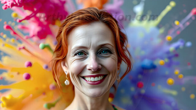 When paint attacks and makes people happy — it's Art! This AI-generated abstract art collection features beautiful, joyful ladies in vibrant swimsuits, covered in vivid body paint as colorful explosions erupt around them. Each image captures a moment of pure happiness — huge smiles, paint bombs bursting in mid-air, rainbow colors flying. Combining photorealistic skin texture with surreal abstract paint dynamics, these images are as joyful as they are stunning. Created using AI, edited in Photoshop, by © Jeff Dupler | Art by Innovation | https://www.artbyinnovation.com