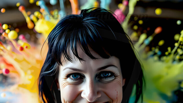 When paint attacks and makes people happy — it's Art! This AI-generated abstract art collection features beautiful, joyful ladies in vibrant swimsuits, covered in vivid body paint as colorful explosions erupt around them. Each image captures a moment of pure happiness — huge smiles, paint bombs bursting in mid-air, rainbow colors flying. Combining photorealistic skin texture with surreal abstract paint dynamics, these images are as joyful as they are stunning. Created using AI, edited in Photoshop, by © Jeff Dupler | Art by Innovation | https://www.artbyinnovation.com