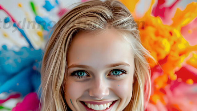 When paint attacks and makes people happy — it's Art! This AI-generated abstract art collection features beautiful, joyful ladies in vibrant swimsuits, covered in vivid body paint as colorful explosions erupt around them. Each image captures a moment of pure happiness — huge smiles, paint bombs bursting in mid-air, rainbow colors flying. Combining photorealistic skin texture with surreal abstract paint dynamics, these images are as joyful as they are stunning. Created using AI, edited in Photoshop, by © Jeff Dupler | Art by Innovation | https://www.artbyinnovation.com