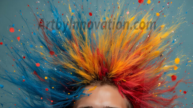 Paint Splat Fun - Hot men having fun with body paint. AI-generated abstract art featuring beautiful, handsome, sexy, shirtless, men, boys, lads, full of excitement joy and fun, covered in body paint, dynamic, interactive, Combining elements of realism with surreal abstract qualities, showcasing the potential of AI in artistic expression. Photos of guys, just smiling, happy, and having a good time. Most of them are smiling because a paint bomb just blow up next to them, so I'm calling is Abstract Art. When paint attacks and makes people happy, it's Art!