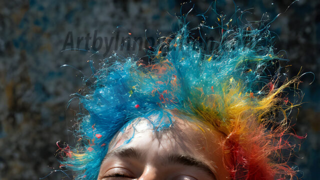 Paint Splat Fun - Hot men having fun with body paint. AI-generated abstract art featuring beautiful, handsome, sexy, shirtless, men, boys, lads, full of excitement joy and fun, covered in body paint, dynamic, interactive, Combining elements of realism with surreal abstract qualities, showcasing the potential of AI in artistic expression. Photos of guys, just smiling, happy, and having a good time. Most of them are smiling because a paint bomb just blow up next to them, so I'm calling is Abstract Art. When paint attacks and makes people happy, it's Art!