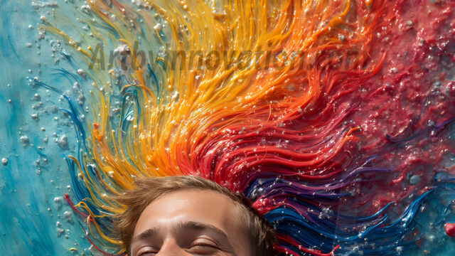 Paint Splat Fun - Hot men having fun with body paint. AI-generated abstract art featuring beautiful, handsome, sexy, shirtless, men, boys, lads, full of excitement joy and fun, covered in body paint, dynamic, interactive, Combining elements of realism with surreal abstract qualities, showcasing the potential of AI in artistic expression. Photos of guys, just smiling, happy, and having a good time. Most of them are smiling because a paint bomb just blow up next to them, so I'm calling is Abstract Art. When paint attacks and makes people happy, it's Art!