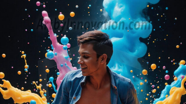 Paint Splat Fun - Hot men having fun with body paint. AI-generated abstract art featuring beautiful, handsome, sexy, shirtless, men, boys, lads, full of excitement joy and fun, covered in body paint, dynamic, interactive, Combining elements of realism with surreal abstract qualities, showcasing the potential of AI in artistic expression. Photos of guys, just smiling, happy, and having a good time. Most of them are smiling because a paint bomb just blow up next to them, so I'm calling is Abstract Art. When paint attacks and makes people happy, it's Art!