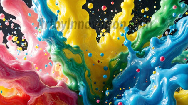 Paint Splat Fun - Hot men having fun with body paint. AI-generated abstract art featuring beautiful, handsome, sexy, shirtless, men, boys, lads, full of excitement joy and fun, covered in body paint, dynamic, interactive, Combining elements of realism with surreal abstract qualities, showcasing the potential of AI in artistic expression. Photos of guys, just smiling, happy, and having a good time. Most of them are smiling because a paint bomb just blow up next to them, so I'm calling is Abstract Art. When paint attacks and makes people happy, it's Art!