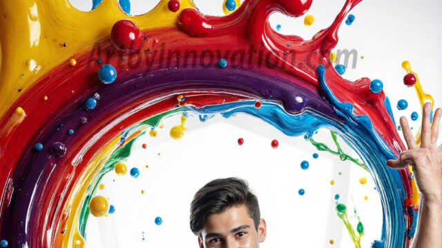 Paint Splat Fun - Hot men having fun with body paint. AI-generated abstract art featuring beautiful, handsome, sexy, shirtless, men, boys, lads, full of excitement joy and fun, covered in body paint, dynamic, interactive, Combining elements of realism with surreal abstract qualities, showcasing the potential of AI in artistic expression. Photos of guys, just smiling, happy, and having a good time. Most of them are smiling because a paint bomb just blow up next to them, so I'm calling is Abstract Art. When paint attacks and makes people happy, it's Art!