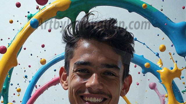 Paint Splat Fun - Hot men having fun with body paint. AI-generated abstract art featuring beautiful, handsome, sexy, shirtless, men, boys, lads, full of excitement joy and fun, covered in body paint, dynamic, interactive, Combining elements of realism with surreal abstract qualities, showcasing the potential of AI in artistic expression. Photos of guys, just smiling, happy, and having a good time. Most of them are smiling because a paint bomb just blow up next to them, so I'm calling is Abstract Art. When paint attacks and makes people happy, it's Art!