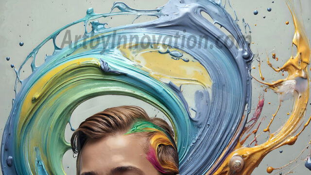 AI-generated abstract art featuring beautiful, handsome, sexy, shirtless, men, boys, lads, full of excitement joy and fun, covered in body paint, dynamic, interactive, Combining elements of realism with surreal abstract qualities, showcasing the potential of AI in artistic expression. Photos of guys, just smiling, happy, and having a good time. Most of them are smiling because a paint bomb just blow up next to them, so I'm calling is Abstract Art. When paint attacks and makes people happy, it's Art!