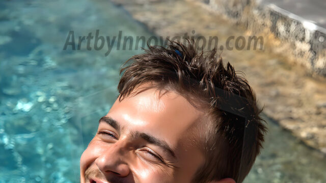 AI-generated abstract art featuring beautiful, handsome, sexy, shirtless, men, boys, lads, full of excitement joy and fun, covered in body paint, dynamic, interactive, Combining elements of realism with surreal abstract qualities, showcasing the potential of AI in artistic expression. Photos of guys, just smiling, happy, and having a good time. Most of them are smiling because a paint bomb just blow up next to them, so I'm calling is Abstract Art. When paint attacks and makes people happy, it's Art!