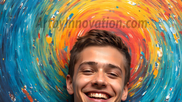 AI-generated abstract art featuring beautiful, handsome, sexy, shirtless, men, boys, lads, full of excitement joy and fun, covered in body paint, dynamic, interactive, Combining elements of realism with surreal abstract qualities, showcasing the potential of AI in artistic expression. Photos of guys, just smiling, happy, and having a good time. Most of them are smiling because a paint bomb just blow up next to them, so I'm calling is Abstract Art. When paint attacks and makes people happy, it's Art!