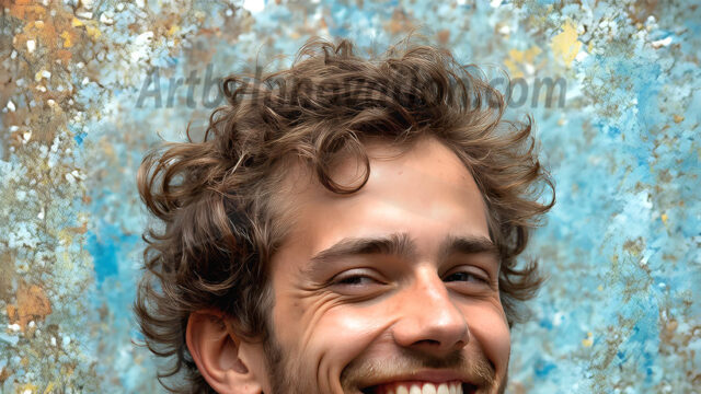 AI-generated abstract art featuring beautiful, handsome, sexy, shirtless, men, boys, lads, full of excitement joy and fun, covered in body paint, dynamic, interactive, Combining elements of realism with surreal abstract qualities, showcasing the potential of AI in artistic expression. Photos of guys, just smiling, happy, and having a good time. Most of them are smiling because a paint bomb just blow up next to them, so I'm calling is Abstract Art. When paint attacks and makes people happy, it's Art!