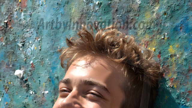 AI-generated abstract art featuring beautiful, handsome, sexy, shirtless, men, boys, lads, full of excitement joy and fun, covered in body paint, dynamic, interactive, Combining elements of realism with surreal abstract qualities, showcasing the potential of AI in artistic expression. Photos of guys, just smiling, happy, and having a good time. Most of them are smiling because a paint bomb just blow up next to them, so I'm calling is Abstract Art. When paint attacks and makes people happy, it's Art!