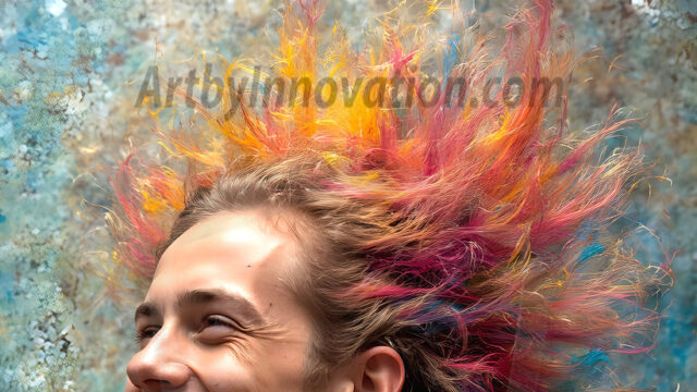 AI-generated abstract art featuring beautiful, handsome, sexy, shirtless, men, boys, lads, full of excitement joy and fun, covered in body paint, dynamic, interactive, Combining elements of realism with surreal abstract qualities, showcasing the potential of AI in artistic expression. Photos of guys, just smiling, happy, and having a good time. Most of them are smiling because a paint bomb just blow up next to them, so I'm calling is Abstract Art. When paint attacks and makes people happy, it's Art!