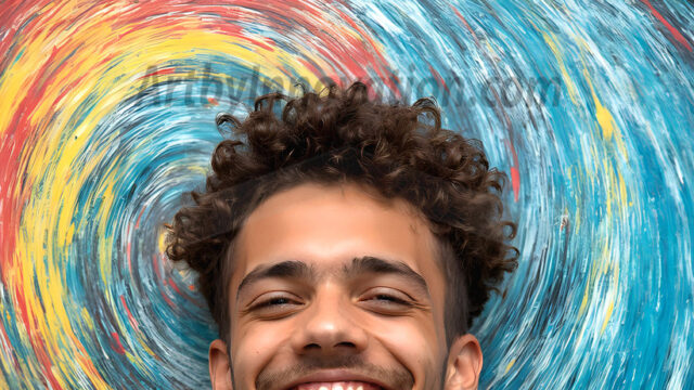 AI-generated abstract art featuring beautiful, handsome, sexy, shirtless, men, boys, lads, full of excitement joy and fun, covered in body paint, dynamic, interactive, Combining elements of realism with surreal abstract qualities, showcasing the potential of AI in artistic expression. Photos of guys, just smiling, happy, and having a good time. Most of them are smiling because a paint bomb just blow up next to them, so I'm calling is Abstract Art. When paint attacks and makes people happy, it's Art!