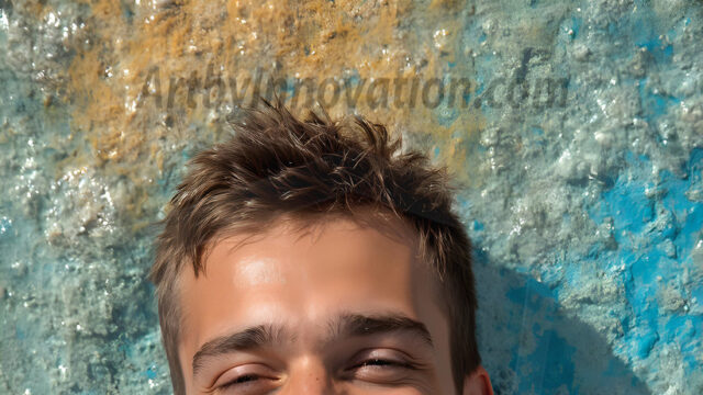 AI-generated abstract art featuring beautiful, handsome, sexy, shirtless, men, boys, lads, full of excitement joy and fun, covered in body paint, dynamic, interactive, Combining elements of realism with surreal abstract qualities, showcasing the potential of AI in artistic expression. Photos of guys, just smiling, happy, and having a good time. Most of them are smiling because a paint bomb just blow up next to them, so I'm calling is Abstract Art. When paint attacks and makes people happy, it's Art!