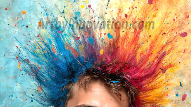 AI-generated abstract art featuring beautiful, handsome, sexy, shirtless, men, boys, lads, full of excitement joy and fun, covered in body paint, dynamic, interactive, Combining elements of realism with surreal abstract qualities, showcasing the potential of AI in artistic expression. Photos of guys, just smiling, happy, and having a good time. Most of them are smiling because a paint bomb just blow up next to them, so I'm calling is Abstract Art. When paint attacks and makes people happy, it's Art!