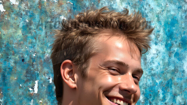 AI-generated abstract art featuring beautiful, handsome, sexy, shirtless, men, boys, lads, full of excitement joy and fun, covered in body paint, dynamic, interactive, Combining elements of realism with surreal abstract qualities, showcasing the potential of AI in artistic expression. Photos of guys, just smiling, happy, and having a good time. Most of them are smiling because a paint bomb just blow up next to them, so I'm calling is Abstract Art. When paint attacks and makes people happy, it's Art!