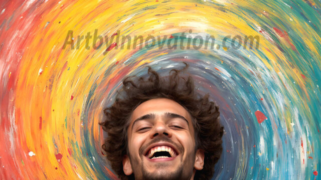 AI-generated abstract art featuring beautiful, handsome, sexy, shirtless, men, boys, lads, full of excitement joy and fun, covered in body paint, dynamic, interactive, Combining elements of realism with surreal abstract qualities, showcasing the potential of AI in artistic expression. Photos of guys, just smiling, happy, and having a good time. Most of them are smiling because a paint bomb just blow up next to them, so I'm calling is Abstract Art. When paint attacks and makes people happy, it's Art!