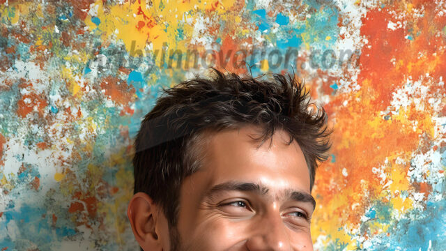 AI-generated abstract art featuring beautiful, handsome, sexy, shirtless, men, boys, lads, full of excitement joy and fun, covered in body paint, dynamic, interactive, Combining elements of realism with surreal abstract qualities, showcasing the potential of AI in artistic expression. Photos of guys, just smiling, happy, and having a good time. Most of them are smiling because a paint bomb just blow up next to them, so I'm calling is Abstract Art. When paint attacks and makes people happy, it's Art!