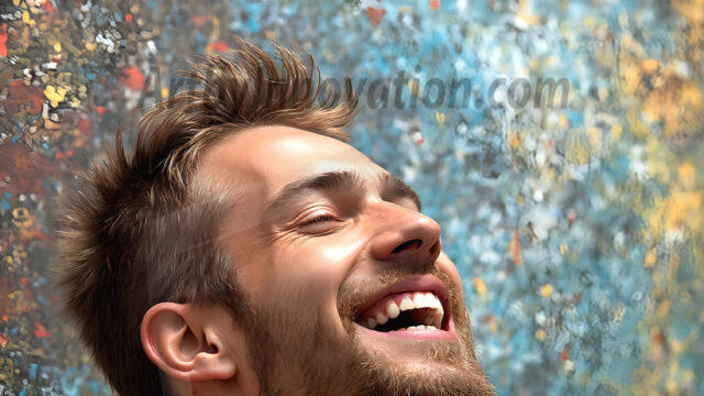 AI-generated abstract art featuring beautiful, handsome, sexy, shirtless, men, boys, lads, full of excitement joy and fun, covered in body paint, dynamic, interactive, Combining elements of realism with surreal abstract qualities, showcasing the potential of AI in artistic expression. Photos of guys, just smiling, happy, and having a good time. Most of them are smiling because a paint bomb just blow up next to them, so I'm calling is Abstract Art. When paint attacks and makes people happy, it's Art!