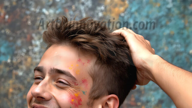 AI-generated abstract art featuring beautiful, handsome, sexy, shirtless, men, boys, lads, full of excitement joy and fun, covered in body paint, dynamic, interactive, Combining elements of realism with surreal abstract qualities, showcasing the potential of AI in artistic expression. Photos of guys, just smiling, happy, and having a good time. Most of them are smiling because a paint bomb just blow up next to them, so I'm calling is Abstract Art. When paint attacks and makes people happy, it's Art!