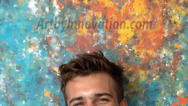 AI-generated abstract art featuring beautiful, handsome, sexy, shirtless, men, boys, lads, full of excitement joy and fun, covered in body paint, dynamic, interactive, Combining elements of realism with surreal abstract qualities, showcasing the potential of AI in artistic expression. Photos of guys, just smiling, happy, and having a good time. Most of them are smiling because a paint bomb just blow up next to them, so I'm calling is Abstract Art. When paint attacks and makes people happy, it's Art!