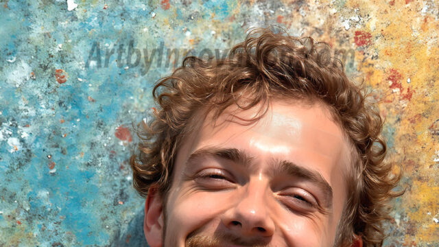 AI-generated abstract art featuring beautiful, handsome, sexy, shirtless, men, boys, lads, full of excitement joy and fun, covered in body paint, dynamic, interactive, Combining elements of realism with surreal abstract qualities, showcasing the potential of AI in artistic expression. Photos of guys, just smiling, happy, and having a good time. Most of them are smiling because a paint bomb just blow up next to them, so I'm calling is Abstract Art. When paint attacks and makes people happy, it's Art!