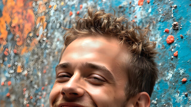 AI-generated abstract art featuring beautiful, handsome, sexy, shirtless, men, boys, lads, full of excitement joy and fun, covered in body paint, dynamic, interactive, Combining elements of realism with surreal abstract qualities, showcasing the potential of AI in artistic expression. Photos of guys, just smiling, happy, and having a good time. Most of them are smiling because a paint bomb just blow up next to them, so I'm calling is Abstract Art. When paint attacks and makes people happy, it's Art!