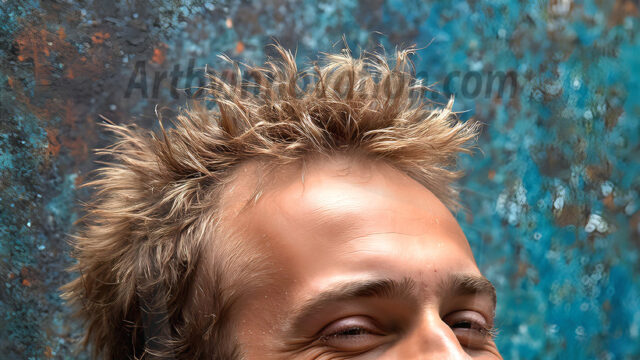 AI-generated abstract art featuring beautiful, handsome, sexy, shirtless, men, boys, lads, full of excitement joy and fun, covered in body paint, dynamic, interactive, Combining elements of realism with surreal abstract qualities, showcasing the potential of AI in artistic expression. Photos of guys, just smiling, happy, and having a good time. Most of them are smiling because a paint bomb just blow up next to them, so I'm calling is Abstract Art. When paint attacks and makes people happy, it's Art!