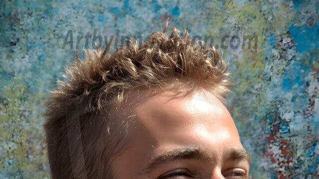 AI-generated abstract art featuring beautiful, handsome, sexy, shirtless, men, boys, lads, full of excitement joy and fun, covered in body paint, dynamic, interactive, Combining elements of realism with surreal abstract qualities, showcasing the potential of AI in artistic expression. Photos of guys, just smiling, happy, and having a good time. Most of them are smiling because a paint bomb just blow up next to them, so I'm calling is Abstract Art. When paint attacks and makes people happy, it's Art!