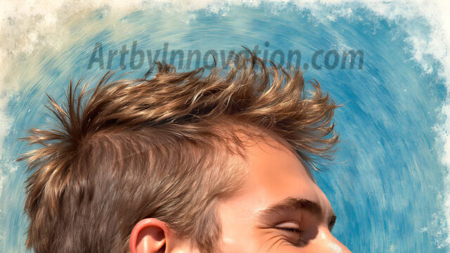 AI-generated abstract art featuring beautiful, handsome, sexy, shirtless, men, boys, lads, full of excitement joy and fun, covered in body paint, dynamic, interactive, Combining elements of realism with surreal abstract qualities, showcasing the potential of AI in artistic expression. Photos of guys, just smiling, happy, and having a good time. Most of them are smiling because a paint bomb just blow up next to them, so I'm calling is Abstract Art. When paint attacks and makes people happy, it's Art!