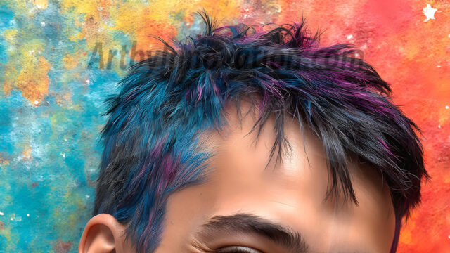 AI-generated abstract art featuring beautiful, handsome, sexy, shirtless, men, boys, lads, full of excitement joy and fun, covered in body paint, dynamic, interactive, Combining elements of realism with surreal abstract qualities, showcasing the potential of AI in artistic expression. Photos of guys, just smiling, happy, and having a good time. Most of them are smiling because a paint bomb just blow up next to them, so I'm calling is Abstract Art. When paint attacks and makes people happy, it's Art!