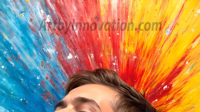 AI-generated abstract art featuring beautiful, handsome, sexy, shirtless, men, boys, lads, full of excitement joy and fun, covered in body paint, dynamic, interactive, Combining elements of realism with surreal abstract qualities, showcasing the potential of AI in artistic expression. Photos of guys, just smiling, happy, and having a good time. Most of them are smiling because a paint bomb just blow up next to them, so I'm calling is Abstract Art. When paint attacks and makes people happy, it's Art!