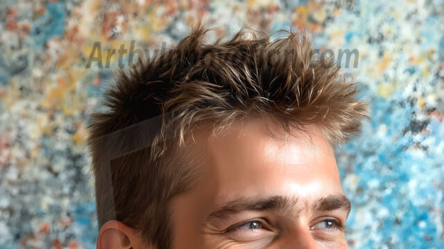 AI-generated abstract art featuring beautiful, handsome, sexy, shirtless, men, boys, lads, full of excitement joy and fun, covered in body paint, dynamic, interactive, Combining elements of realism with surreal abstract qualities, showcasing the potential of AI in artistic expression. Photos of guys, just smiling, happy, and having a good time. Most of them are smiling because a paint bomb just blow up next to them, so I'm calling is Abstract Art. When paint attacks and makes people happy, it's Art!