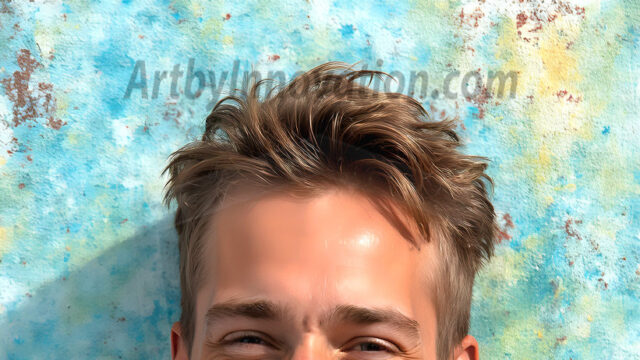 AI-generated abstract art featuring beautiful, handsome, sexy, shirtless, men, boys, lads, full of excitement joy and fun, covered in body paint, dynamic, interactive, Combining elements of realism with surreal abstract qualities, showcasing the potential of AI in artistic expression. Photos of guys, just smiling, happy, and having a good time. Most of them are smiling because a paint bomb just blow up next to them, so I'm calling is Abstract Art. When paint attacks and makes people happy, it's Art!