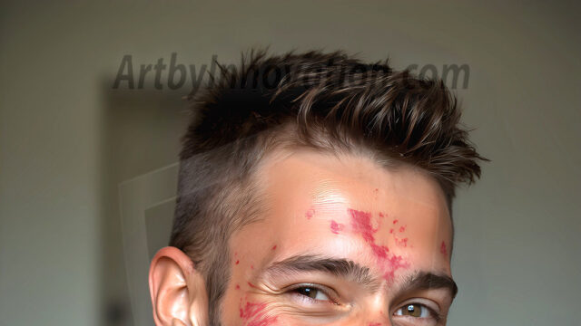 AI-generated abstract art featuring beautiful, handsome, sexy, shirtless, men, boys, lads, full of excitement joy and fun, covered in body paint, dynamic, interactive, Combining elements of realism with surreal abstract qualities, showcasing the potential of AI in artistic expression. Photos of guys, just smiling, happy, and having a good time. Most of them are smiling because a paint bomb just blow up next to them, so I'm calling is Abstract Art. When paint attacks and makes people happy, it's Art!