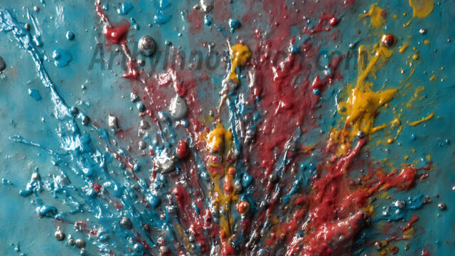 AI-generated abstract art featuring beautiful, handsome, sexy, shirtless, men, boys, lads, full of excitement joy and fun, covered in body paint, dynamic, interactive, Combining elements of realism with surreal abstract qualities, showcasing the potential of AI in artistic expression. Photos of guys, just smiling, happy, and having a good time. Most of them are smiling because a paint bomb just blow up next to them, so I'm calling is Abstract Art. When paint attacks and makes people happy, it's Art!