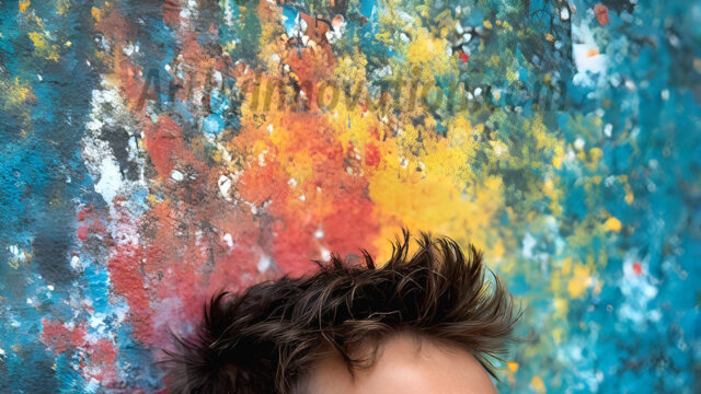 AI-generated abstract art featuring beautiful, handsome, sexy, shirtless, men, boys, lads, full of excitement joy and fun, covered in body paint, dynamic, interactive, Combining elements of realism with surreal abstract qualities, showcasing the potential of AI in artistic expression. Photos of guys, just smiling, happy, and having a good time. Most of them are smiling because a paint bomb just blow up next to them, so I'm calling is Abstract Art. When paint attacks and makes people happy, it's Art!