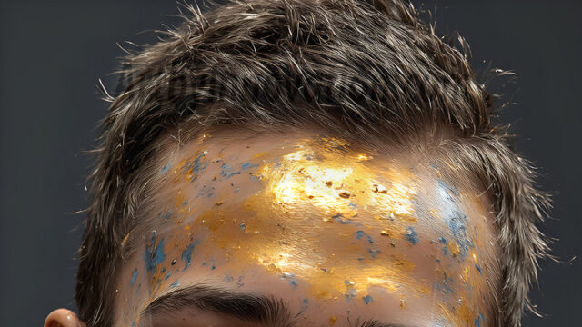 AI-generated abstract art featuring beautiful, handsome, sexy, shirtless, men, boys, lads, full of excitement joy and fun, covered in body paint, dynamic, interactive, Combining elements of realism with surreal abstract qualities, showcasing the potential of AI in artistic expression. Photos of guys, just smiling, happy, and having a good time. Most of them are smiling because a paint bomb just blow up next to them, so I'm calling is Abstract Art. When paint attacks and makes people happy, it's Art!