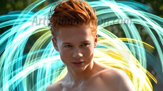 Abstract Male Art, AI photos of handsome shirtless men dancing with Light Rays, colorful art in motion. Guys dancing with radiant light rays that wrap around his body in flowing patterns, emphasizing his movements and adding a sense of ethereal fluidity. The designs appear weightless and almost sculptural, creates a striking contrast against the backgrounds making him the center of a cosmic dance, with energy and elegance. AI-generated abstract art HD photos featuring handsome, sexy, shirtless, men, boys, lads, dancing with colorful light rays, dynamic, interactive. Combining elements of realism with surreal abstract qualities, showcasing the potential of AI in artistic expression.