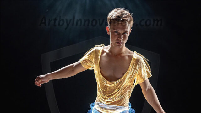 Abstract Male Art, AI photos of handsome shirtless men dancing with Light Rays, colorful art in motion. Guys dancing with radiant light rays that wrap around his body in flowing patterns, emphasizing his movements and adding a sense of ethereal fluidity. The designs appear weightless and almost sculptural, creates a striking contrast against the backgrounds making him the center of a cosmic dance, with energy and elegance. AI-generated abstract art HD photos featuring handsome, sexy, shirtless, men, boys, lads, dancing with colorful light rays, dynamic, interactive. Combining elements of realism with surreal abstract qualities, showcasing the potential of AI in artistic expression.