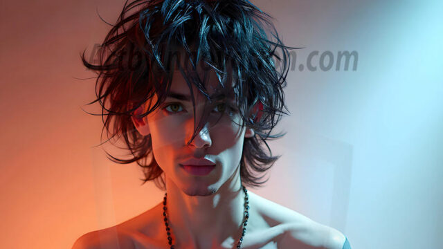 Abstract Male Art, AI photos of handsome shirtless men dancing with Light Rays, colorful art in motion. Guys dancing with radiant light rays that wrap around his body in flowing patterns, emphasizing his movements and adding a sense of ethereal fluidity. The designs appear weightless and almost sculptural, creates a striking contrast against the backgrounds making him the center of a cosmic dance, with energy and elegance. AI-generated abstract art HD photos featuring handsome, sexy, shirtless, men, boys, lads, dancing with colorful light rays, dynamic, interactive. Combining elements of realism with surreal abstract qualities, showcasing the potential of AI in artistic expression.